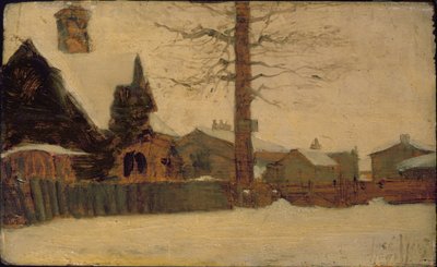 A Winter Scene by Ludwig Munthe